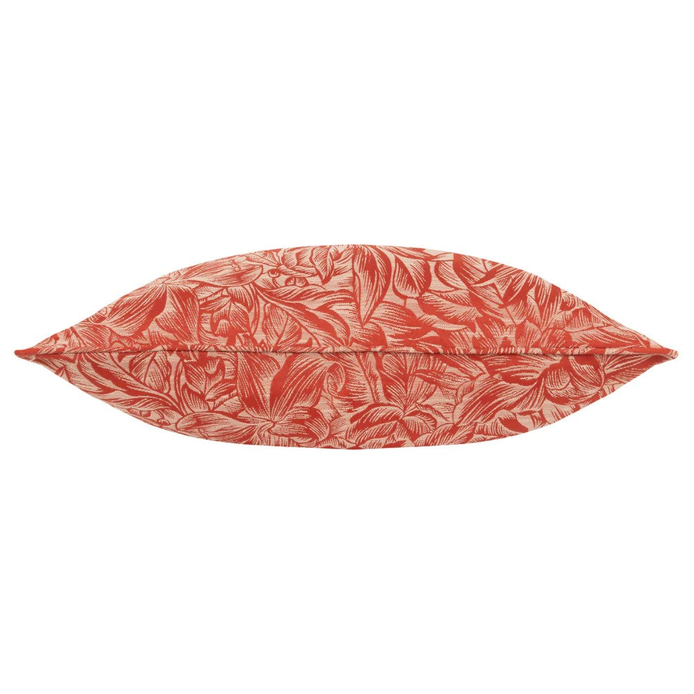 Brick - Back - Wylder Nature Grantley Jacquard Piped Cushion Cover