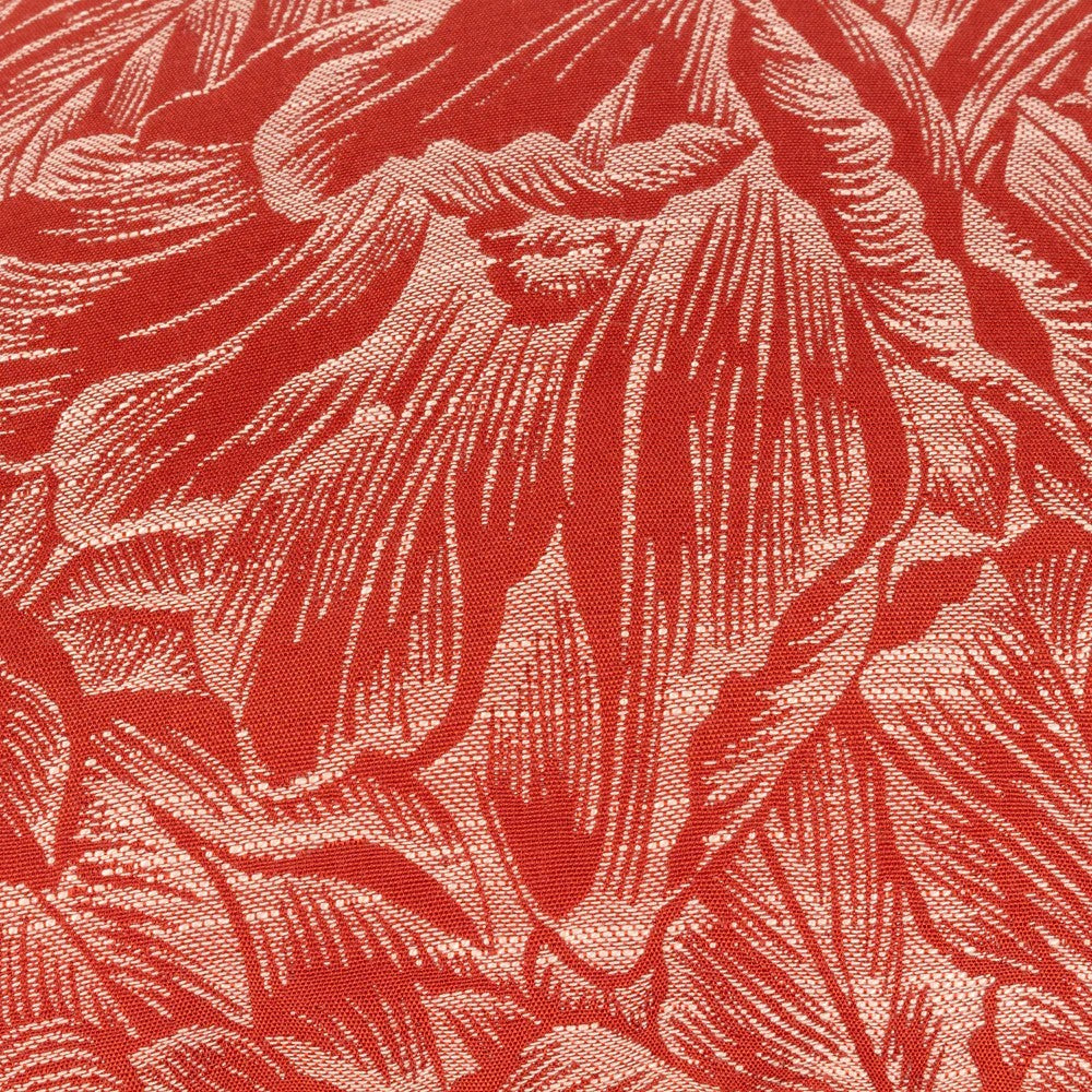 Brick - Side - Wylder Nature Grantley Jacquard Piped Cushion Cover