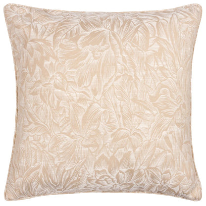 Natural - Front - Wylder Nature Grantley Jacquard Piped Cushion Cover