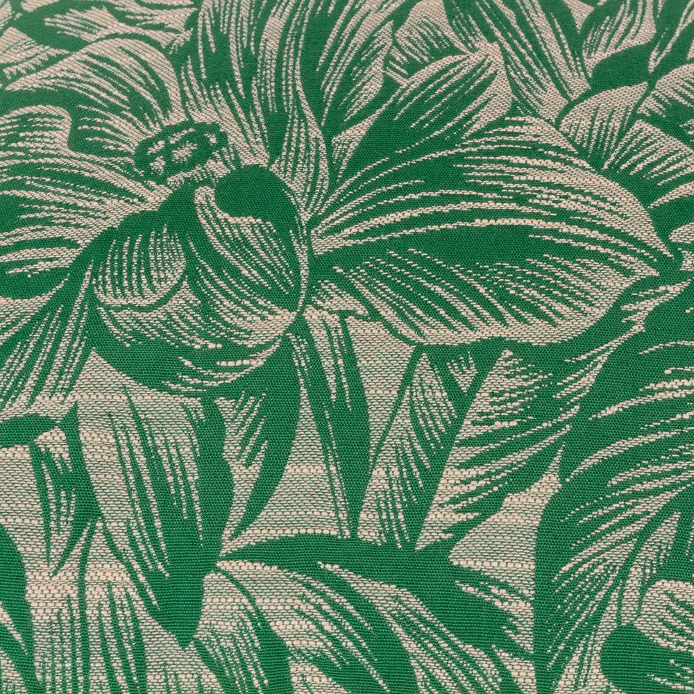 Emerald - Side - Wylder Nature Grantley Jacquard Piped Cushion Cover