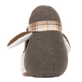 Warm Grey - Back - Paoletti Bouclé Penguin Doorstop