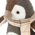 Warm Grey - Side - Paoletti Bouclé Penguin Doorstop