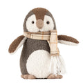 Warm Grey - Front - Paoletti Bouclé Penguin Doorstop