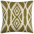 Moss - Front - Wylder Cape Ikat Reversible Cushion Cover