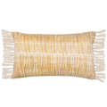 Cumin - Front - Yard Sono Ink Fringed Abstract Cushion Cover