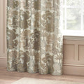 Natural - Back - Wylder Woodlands Jacquard Floral Eyelet Curtains