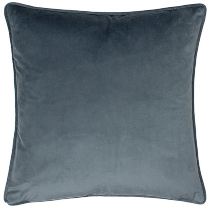 Navy - Back - Wylder Nature Wild Gardens Posies Velvet Cushion Cover