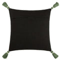 Noir - Back - Wylder Midnight Jungle Velvet Tassel Cushion Cover