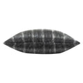 Storm Grey - Back - Yard Yarrow Faux Mohair Checked Cushion Cover