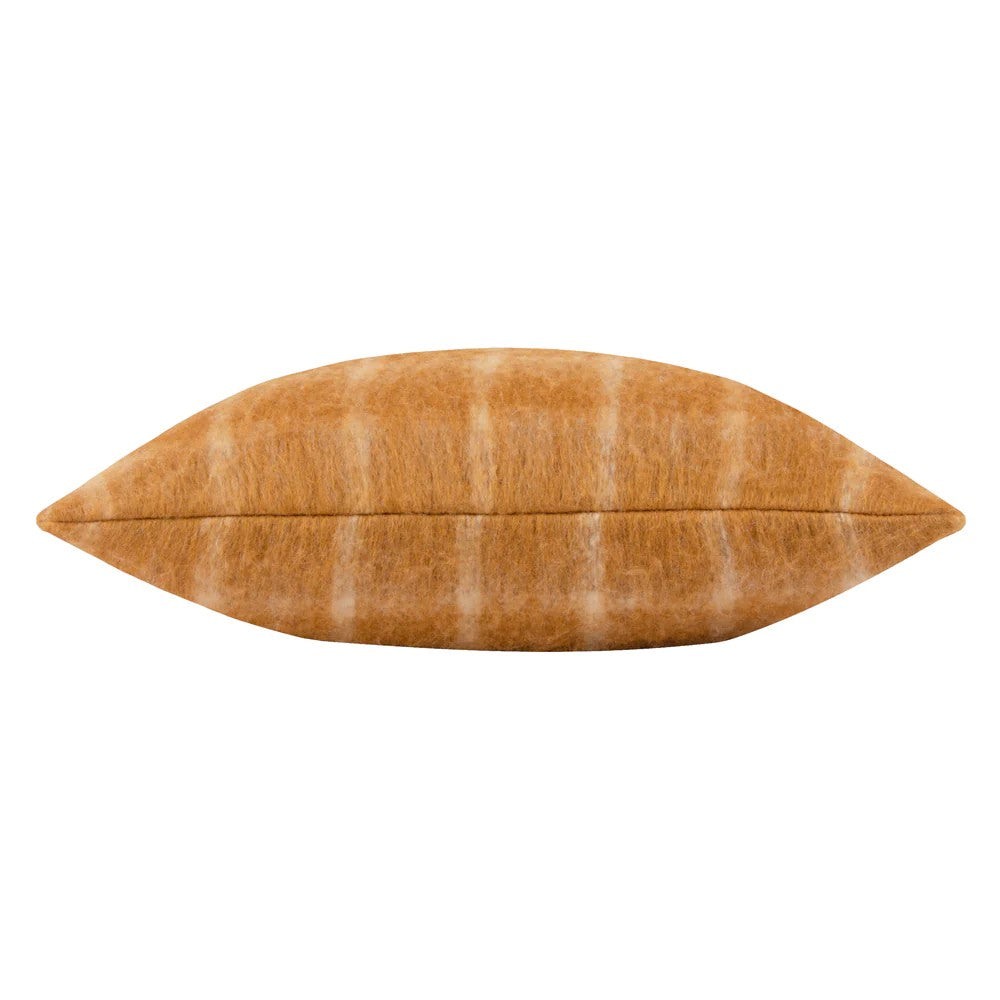 Ginger - Back - Yard Yarrow Faux Mohair Checked Cushion Cover