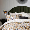 Toffee - Back - Hoem City Cotton Abstract Duvet Cover Set