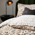 Toffee - Side - Hoem City Cotton Abstract Duvet Cover Set