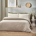 Linen - Front - Yard Waffle Textured Duvet Cover Set