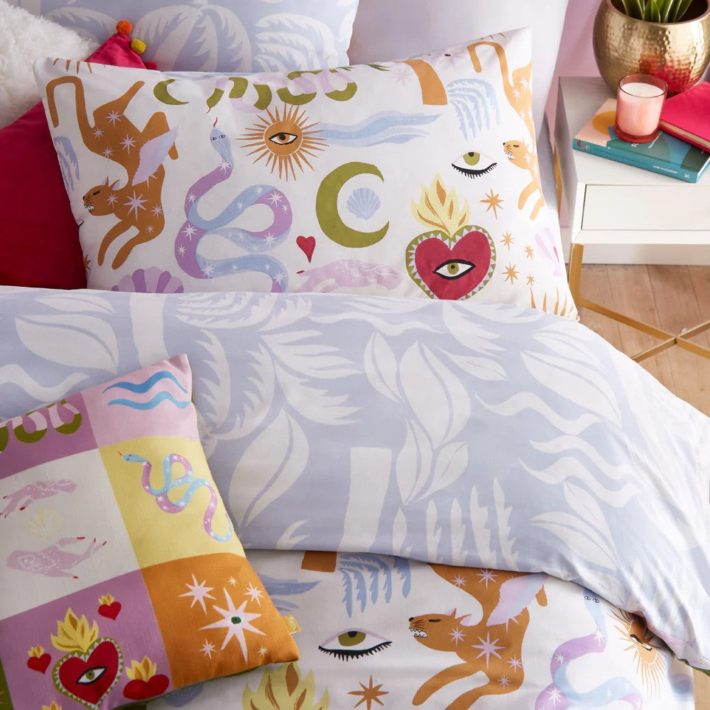 Multicoloured - Back - Furn Alchemy Abstract Duvet Cover Set