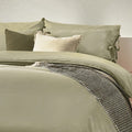 Sage - Lifestyle - Yard Mallow Tie Detail Cotton Bow Duvet Cover Set