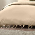 Linen - Back - Yard Mallow Tie Detail Cotton Bow Duvet Cover Set