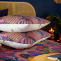 Magenta - Back - Furn Eivissa Abstract Duvet Cover Set