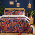 Magenta - Front - Furn Eivissa Abstract Duvet Cover Set