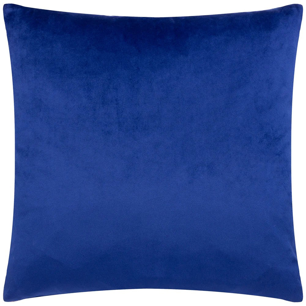 Pink-Cobalt - Back - Heya Home Connie Jacquard Checked Cushion Cover