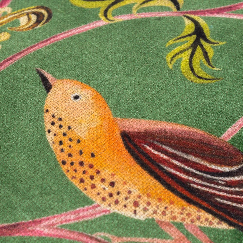 Moss Green-Cherry Pink - Lifestyle - Wylder Holland Park Cushion Cover