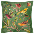 Moss Green-Cherry Pink - Front - Wylder Holland Park Cushion Cover