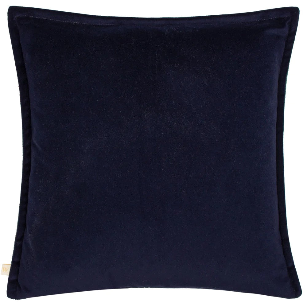 Teal - Back - Wylder Holland Park Peacock Cushion Cover