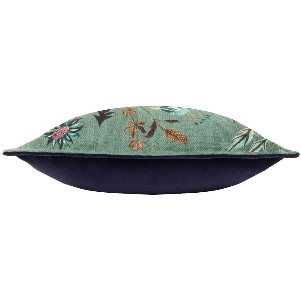 Teal - Lifestyle - Wylder Holland Park Peacock Cushion Cover