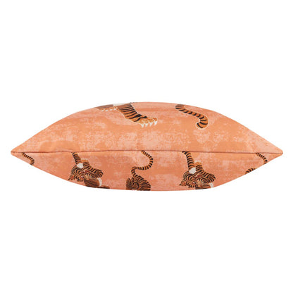 Coral - Side - Furn Tibetan Tiger Outdoor Cushion Cover