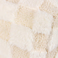Dreamy Cream - Side - Heya Home Fleece Checked Doorstop