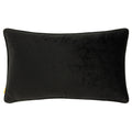 Gold-Black - Back - Furn Inked Wild Piped Velvet Cushion Cover