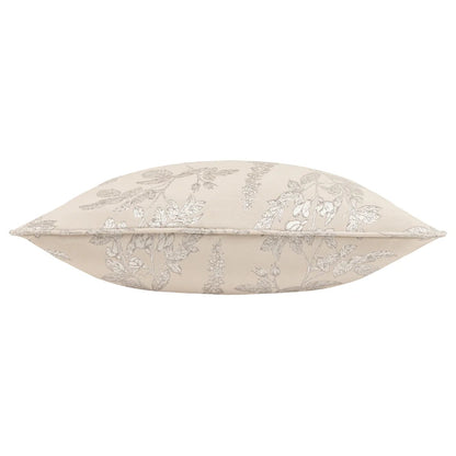 Natural - Back - Wylder Sophia New Floral Jacquard Cushion Cover