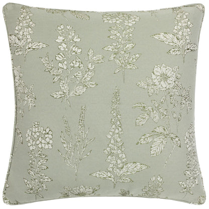 Sage - Front - Wylder Sophia New Floral Jacquard Cushion Cover