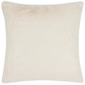 Ecru - Front - Paoletti Stanza Faux Fur Cushion Cover