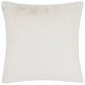 White - Front - Paoletti Stanza Faux Fur Cushion Cover
