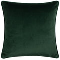 Multicoloured - Back - Wylder Wild Garden Columnaris Velvet Piped Cushion Cover