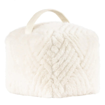 Ecru - Front - Paoletti Sonnet Faux Fur Doorstop