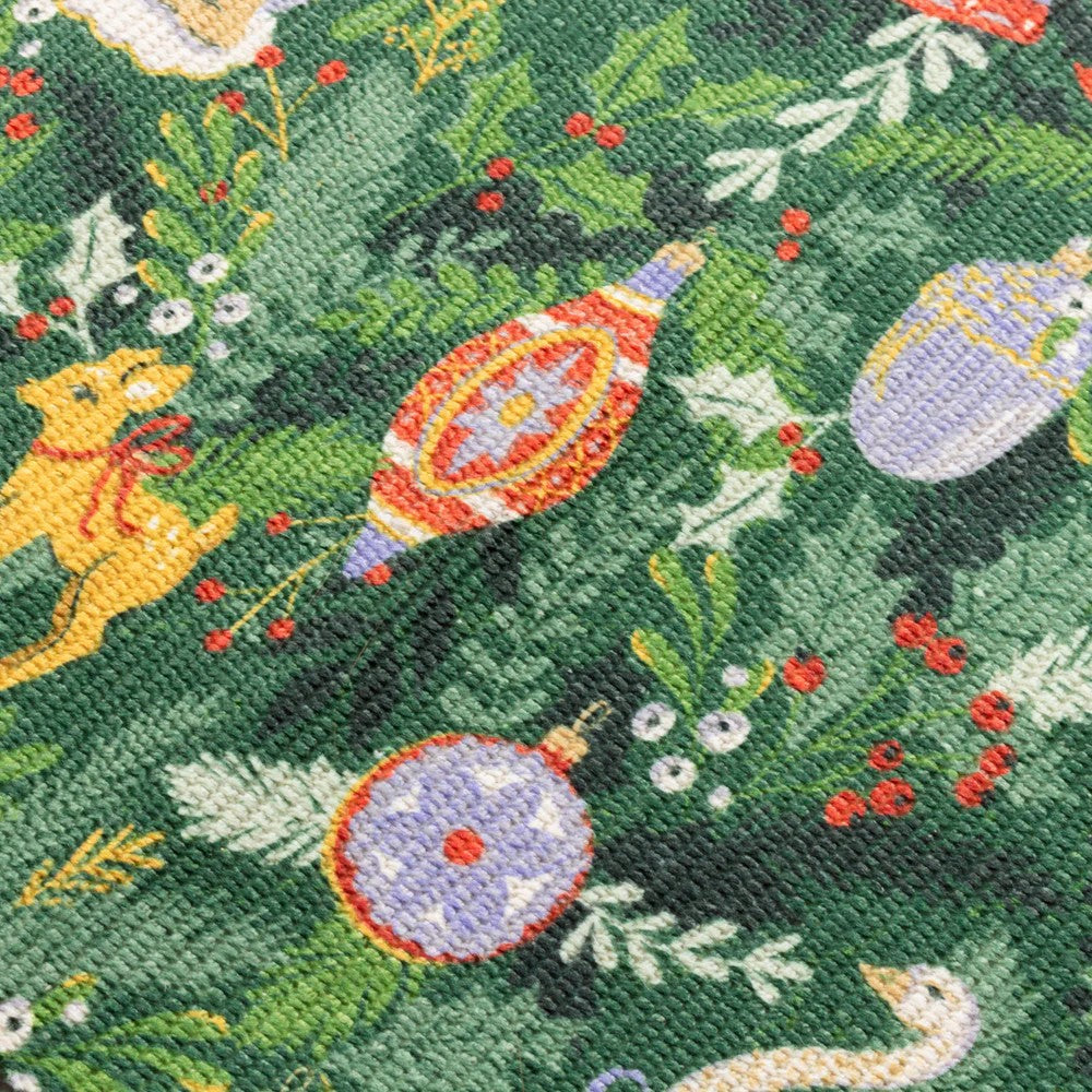 Green - Side - Furn Deck The Halls Table Runner