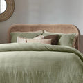 Eucalyptus - Side - Yard Lark Muslin Cotton Duvet Cover Set