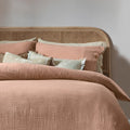 Pink Clay - Side - Yard Lark Muslin Cotton Duvet Cover Set