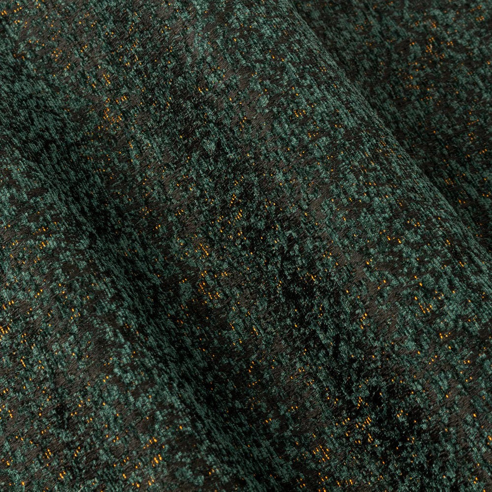 Emerald - Side - Paoletti New Galaxy Chenille Eyelet Curtains
