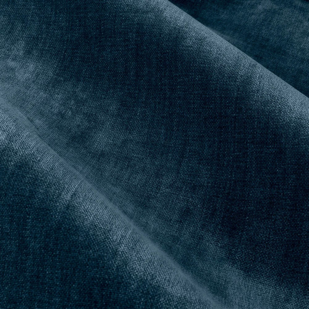 Navy - Side - Yard Chenille Velvet Eyelet Curtains
