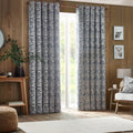 Midnight - Front - Furn Winter Woods Chenille Animals Eyelet Curtains