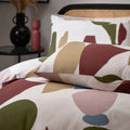 Multicoloured - Side - Hoem Meta Cotton Abstract Duvet Cover Set