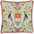 Natural - Front - Evans Lichfield Chatsworth Peacock Cushion Cover
