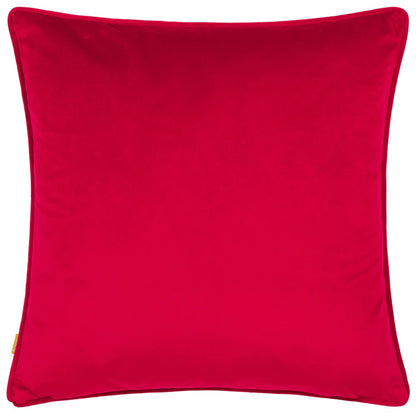 Pink - Back - Furn Wild Flower Piped Velvet Cushion Cover