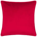Pink - Back - Furn Wild Flower Piped Velvet Cushion Cover