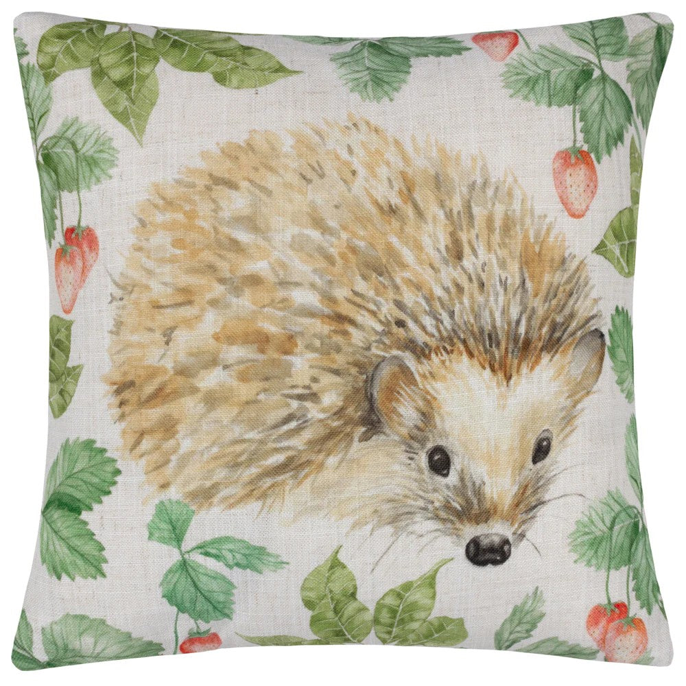 Natural - Front - Evans Lichfield Grove Hedgehog Cushion Cover