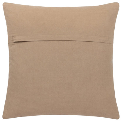 Taupe - Back - Yard Hush Cotton Linear Cushion Cover