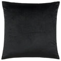 Grey-Black - Back - Paoletti Henley Jacquard Velvet Cushion Cover