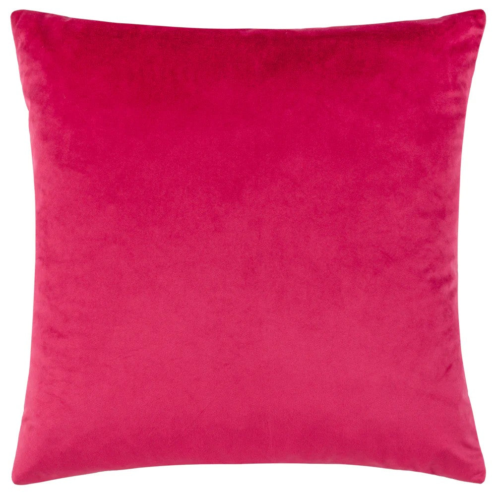 Multicoloured - Back - Paoletti Henley Jacquard Velvet Cushion Cover